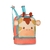 MOCHILA COM RODINHA + LANCHEIRA TÉRMICA GIRAFA na internet