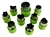 KIT 9 CORTADORES DE FRUTAS E VEGETAIS INFANTIL LANCHEIRA