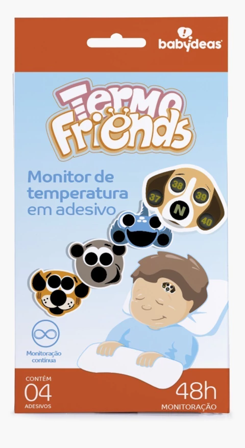 TERMOFRIENDS 4 UNIDADES BABYDEAS TERMÔMETRO ADESIVO