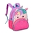 MOCHILA INFANTIL UNICÓRNIO ROSA/ROXO/VERDE NOVO COSTAS