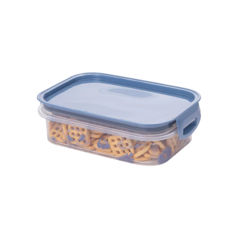 Pote Com Trava Stitch Hermetico Retangular 500 ml pote lanche marmita