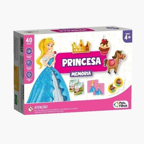 JOGO DA MEMÓRIA PRINCESA BRINQUEDO EDUCATIVO