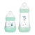 KIT 2 MAMADEIRAS MAM EASY START STARTER SET 130ML E 260ML AZUL