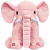 ELEFANTINHO 30CM EM PELÚCIA BUBA ROSA ELEFANTE