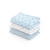 KIT 3 CUEIROS 80CMX50CM FLANELADO KARINHO ESTAMPADO AZUL