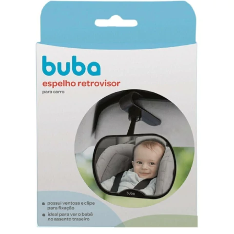 ESPELHO RETROVISOR PEQUENO BUBA PARA CARRO