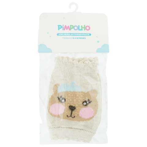 JOELHEIRA 6-12 MESES PIMPOLHO BEGE/URSO CHAPÉU