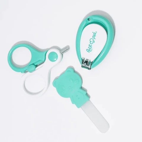 KIT 3 PEÇAS DE CUIDADOS PARA O BEBE VERDE