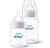 KIT 2 MAMADEIRAS AVENT 125 E 260ML ANTI-COLIC CLÁSSICA TRANSPARENTE