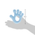 MORDEDOR EM SILICONE MÃOZINHA BUBA AZUL - Ana Baby Store - Loja de Produtos e Acessórios Infantis