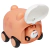 CARRINHO ANIMAL COM FILHOTE ROSA BUBA - comprar online