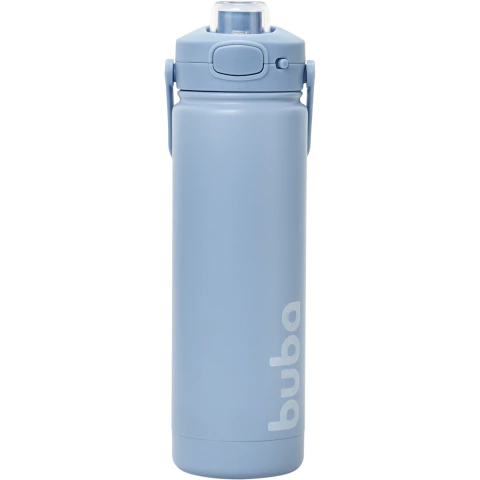 COPO AZUL TERMICO PAREDE DUPLA 600ML GARRAFA TERMICA BUBA