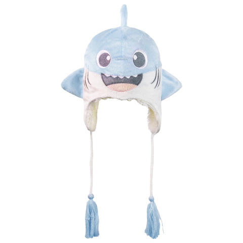 GORRO LÚDICO 1-3 ANOS PIMPOLHO AZUL/TUBARÃO