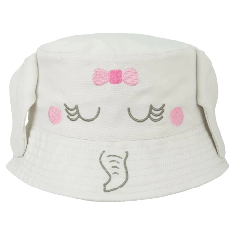 CHAPÉU BUCKET LÚDICO 1-2 ANOS PIMPOLHO CINZA/ELEFANTE