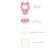 PORTA-FRUTINHA BUBA EM SILICONE URSINHO ROSA na internet