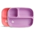 Conjunto de pratos com divisórias roxo/rosa Munchkin