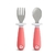 Conjunto de talheres rosa Munchkin colher e garfo talher