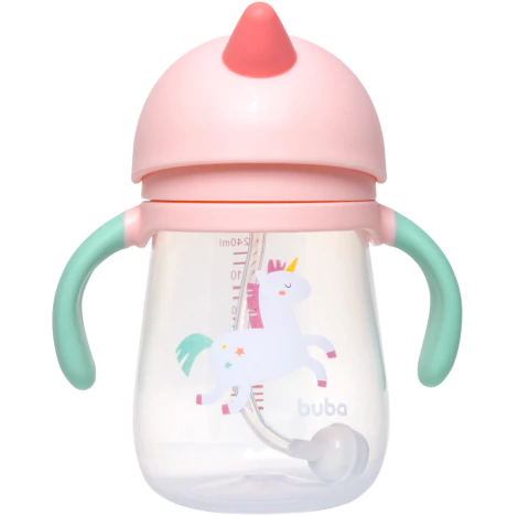 COPO COM DISPOSITIVO CANUDO MAGIC UNICORNIO