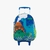 Mochila infantil com rodinhas Dino Dinossauro Rodas 16 Frozen X