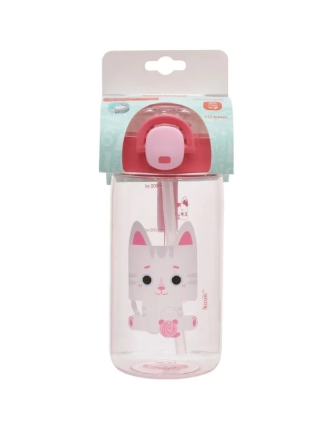 GARRAFA COM CANUDO 460ML KOUII GATO MIA