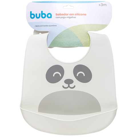 BABADOR COM PEGA MIGALHAS EM SILICONE BUBA GUMY OFF WHITE