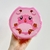 MARMITA 2 ANDARES COM TALHER BICHINHO ROSA POTE LANCHEIRA