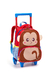 MOCHILA INFANTIL COM RODINHAS ZOOP MACACO