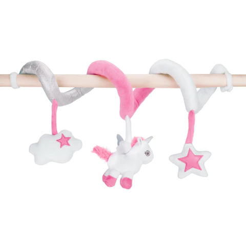 ESPIRAL DE CARRINHO E BERÇO PIMPOLHO UNICÓRNIO ROSA