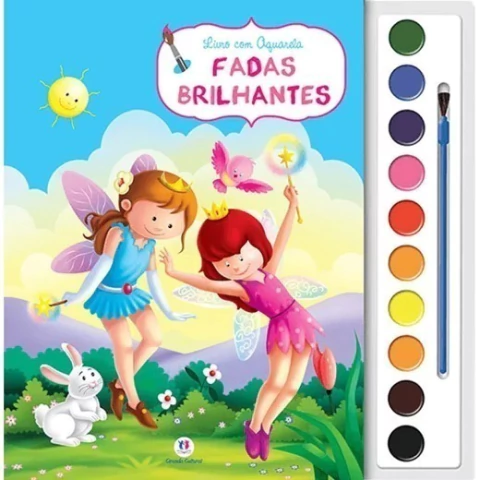 Livro Aquarela Fadas brilhantes