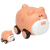 CARRINHO ANIMAL COM FILHOTE ROSA BUBA