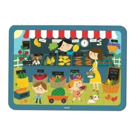 QUEBRA-CABECA FEIRINHA DOS ALIMENTOS BABEBI JOGO EDUCATIVO