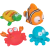 KIT 4 BICHINHOS DE BANHO OCEANO BUBA - comprar online
