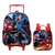 Kit 2 peças Mochila + Lancheira Liga Da Justiça Infantil Escolar infantil rodinhas