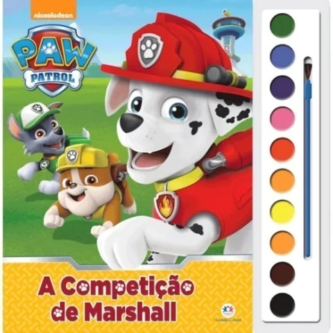 Livro Aquarela Patrulha Canina - A competição de Marshall