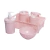 KIT HIGIENE 5 PEÇAS TRAMA BABY ROSA