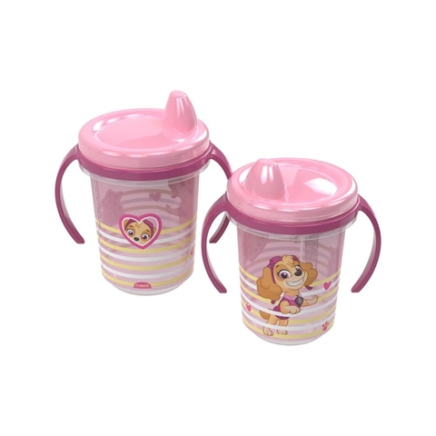 COPO COM ALÇA PATRULHA CANINA ROSA CANECA