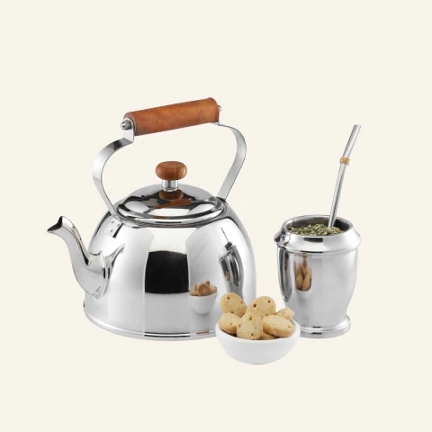 Pava florencia Italia cromo - madera lisa. - comprar online