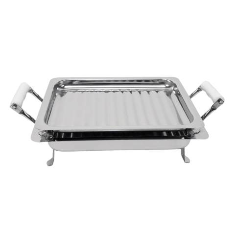 Brasero 26×32 cm - c/asas de losa blanca. - comprar online