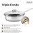 Set Golden Gourmet Cabernet - Sartén 24 cm + Provoletera 16 cm + Wok 30 cm - tienda online