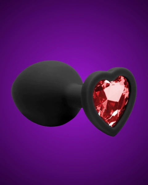 Plug Anal Silicone Coração M