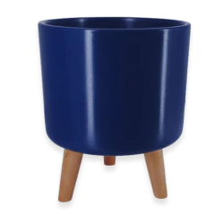 Vaso Doha Pequeno Pé Palito (22x19) Azul ALPE E ARITANA