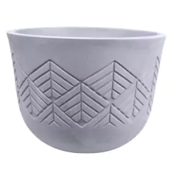 Vaso Tribo Redondo 42 (22L) Cor Cimento Queimado JAPI