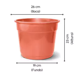 Vaso redondo Nº5 cor cerâmica (8,7L) NUTRIPLAN - comprar online
