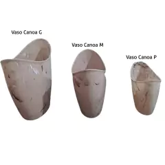 Vaso Canoa Stone P (600ML) Travertno Marmorizado INJEPLASTEC
