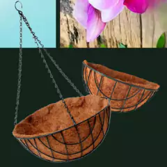 Vaso Suspenso em Fibra de Coco (35X16) TOP GARDEN