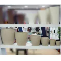 Vaso Rattan Redondo Médio (10L) Palha INJEPLASTEC - comprar online