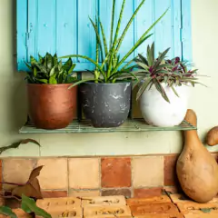 Vaso Concept Redondo N2 (13,3L) Cor Cimento JAPI - loja online