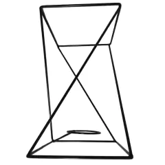 Suporte Cubo Torcido Kokedama (36X22X22) Preto JC JARDIM - loja online