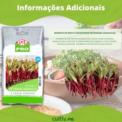 Sementes Microverdes Beterraba Maravilha (100g) ISLA - loja online