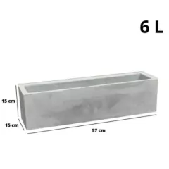 Imagem do Floreira Flat 57 (6L) Cor Aço Corten JAPI